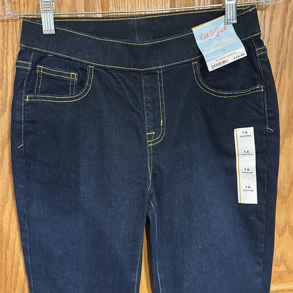 Cat & Jack - Girls Dark Blue, Pull-On, Jegging with 5 functional Pockets - Picture 4 of 12